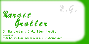 margit groller business card